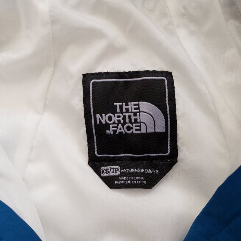 The NORTH FACE HyVent DT White Ivory /Blue Rain Coat Jacket Hooded Women’s XS - Picture 6 of 11